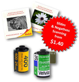 Scan Your Photos, 35 mm Negatives & 35 mm and 120 format Slides.